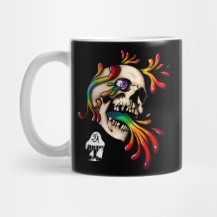 Rainbow Skull Mug